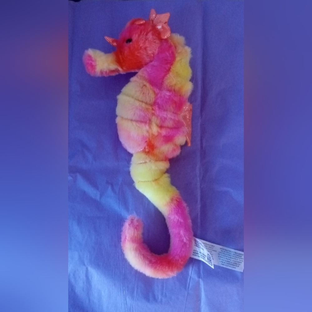 Fiesta Pink and Yellow Seahorse Cat Toy